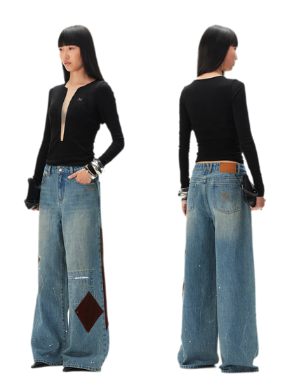 Mesh V-Neck Slim Tee