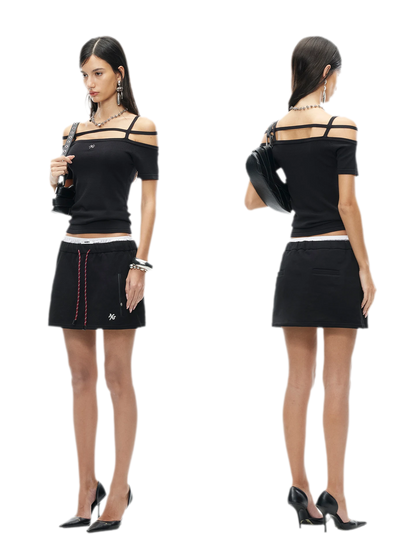 Cross-Strap Ice Feel Slim Tee