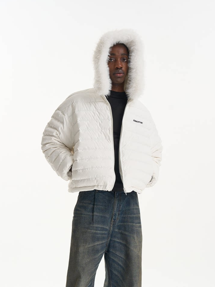 Quilted Boxy Down Jacket