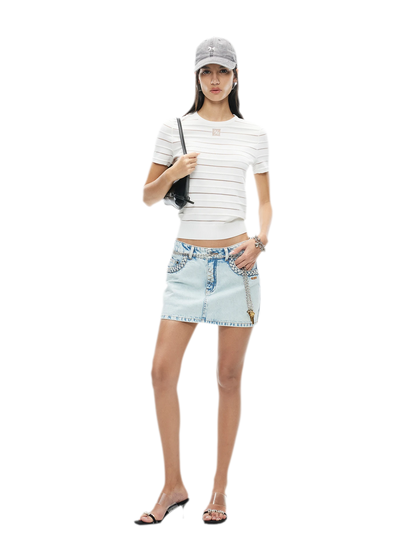 Ice Feel Tee with Organza Weave