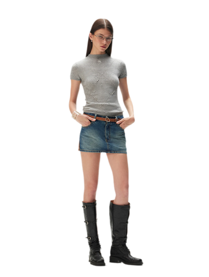 Beaded Slim Fit Tee