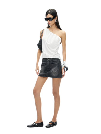 Maria Knit Vest with Twisted Shoulder Strap