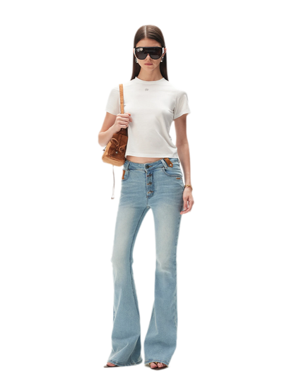 Cotton Fitted Short Tee