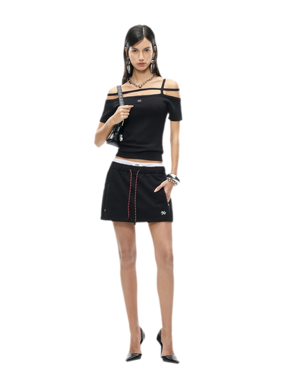 Cross-Strap Ice Feel Slim Tee