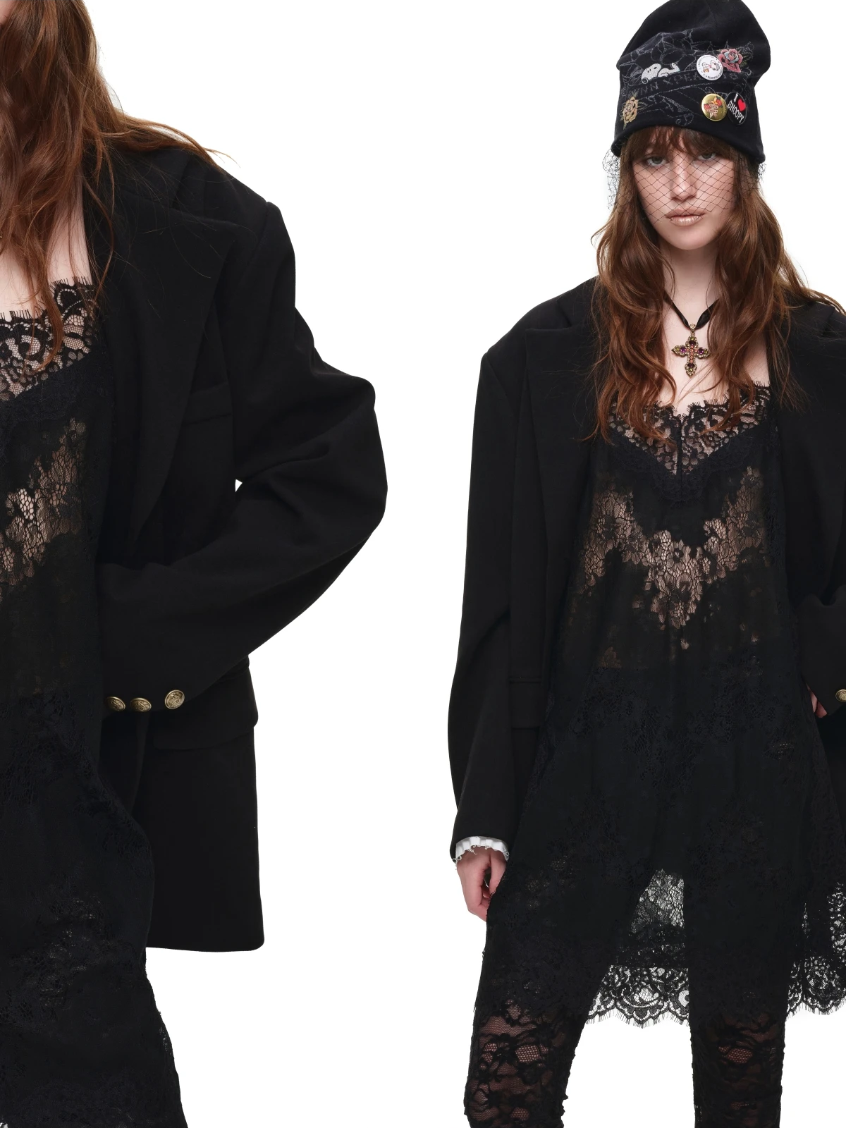 Oversized Faux Layer Blazer