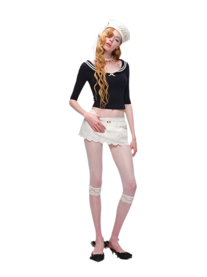 Off-Shoulder Knit Top