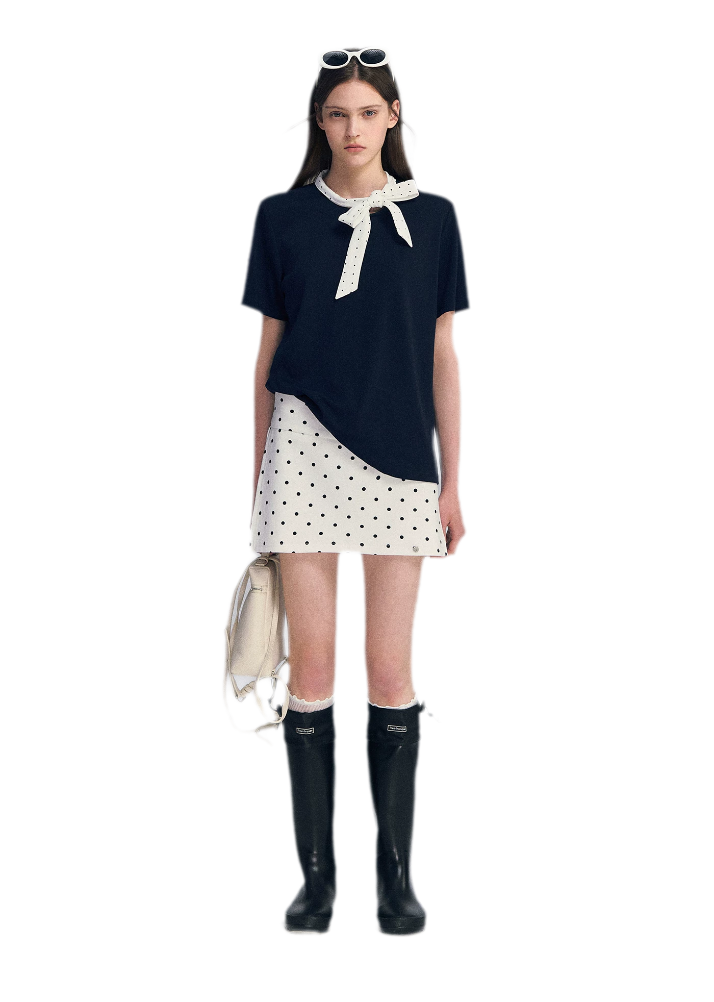 Polka Dot Bow T-Shirt