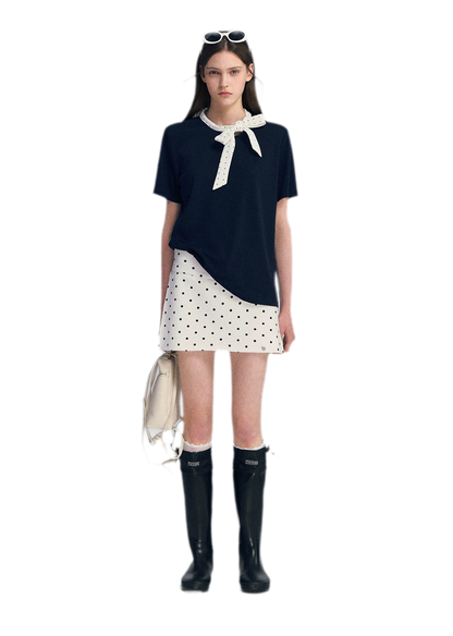 Polka Dot Bow T-Shirt