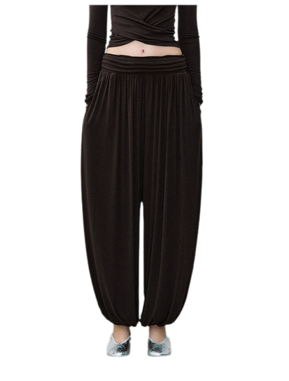 Draped Lantern Pants