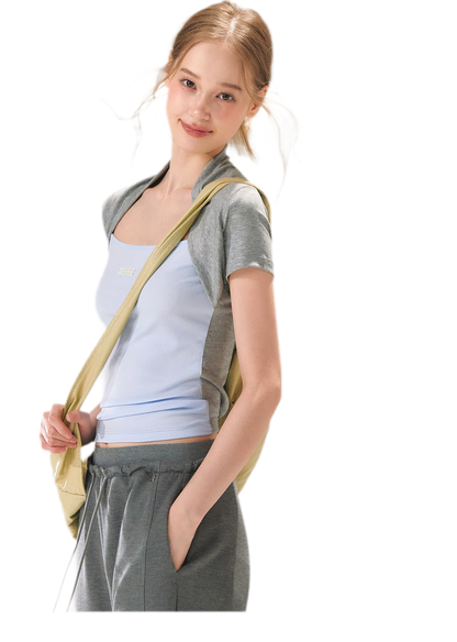 Colorblock Faux Two-Piece Tee