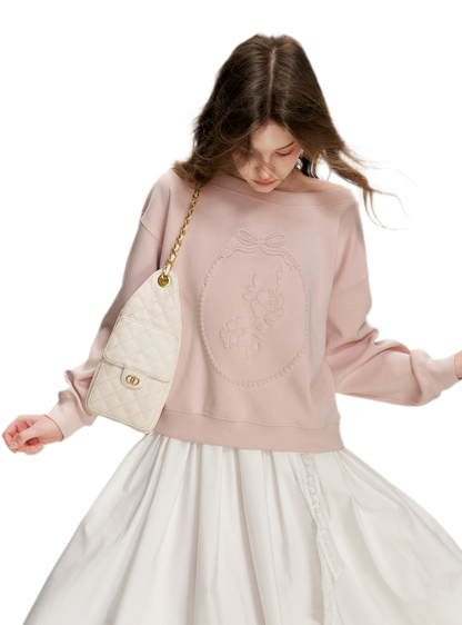 Modal Embossed Sweatshirt