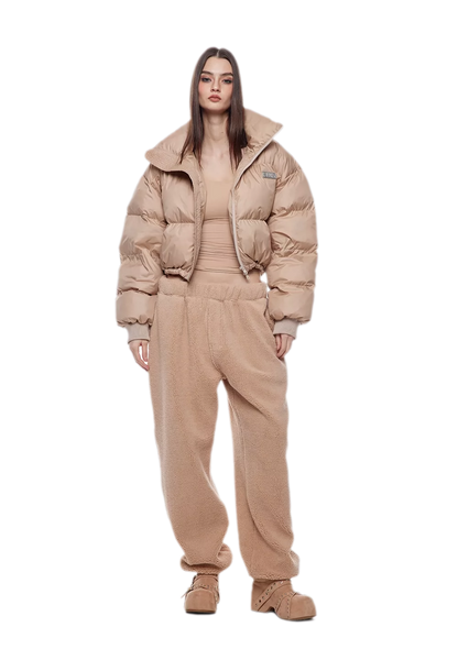Padded Funnel Collar Jacket