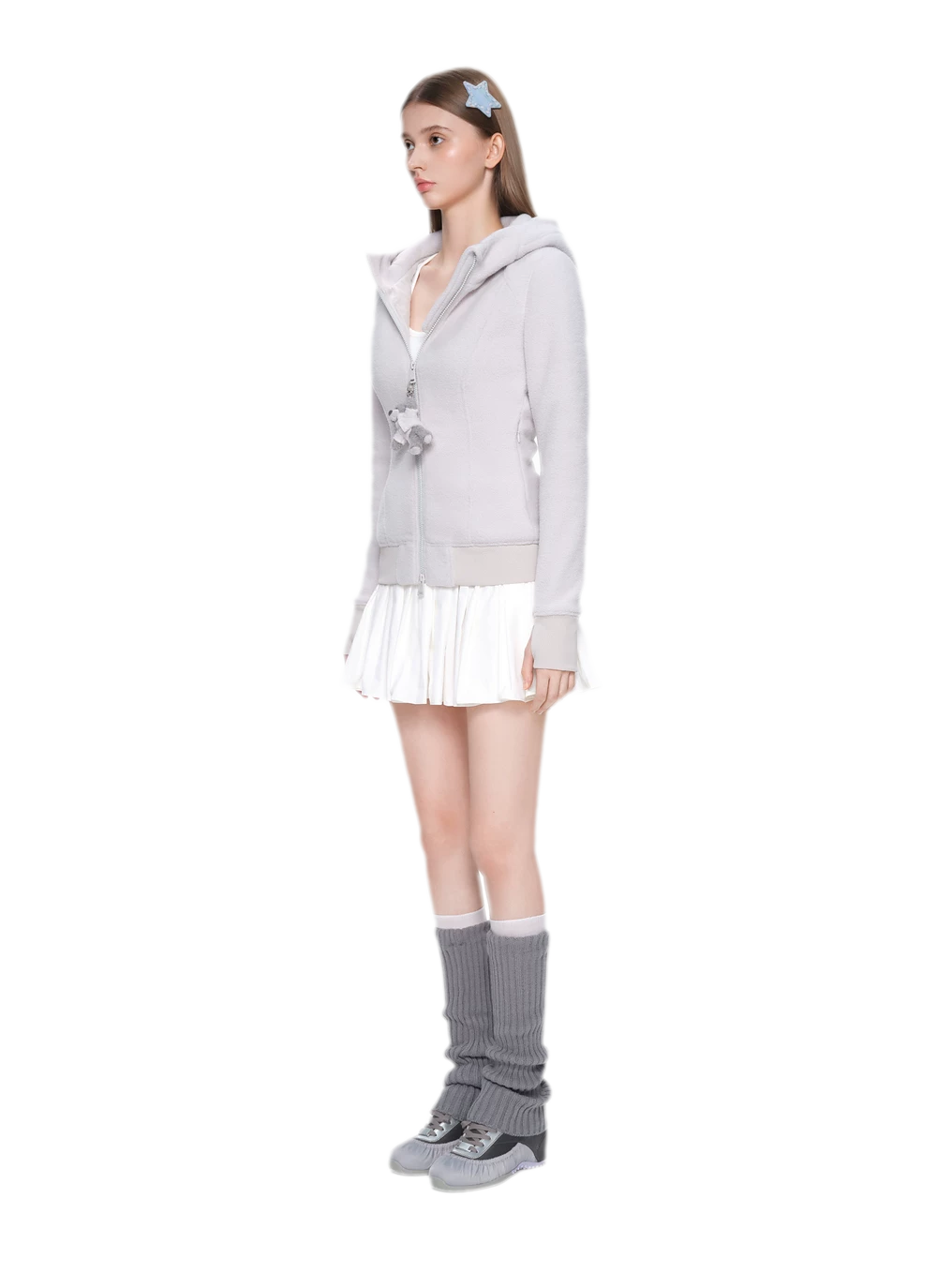 Soft Fleece Slim-Fit Hooded Jacket