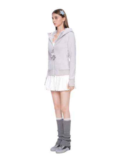 Soft Fleece Slim-Fit Hooded Jacket