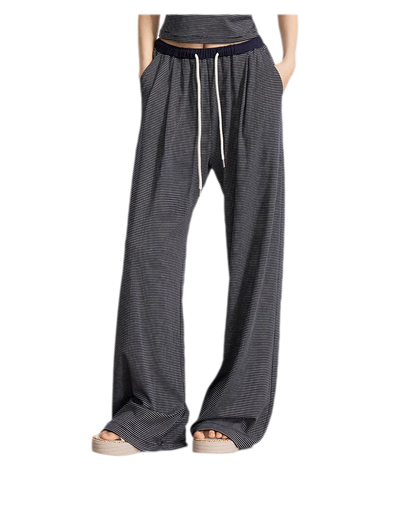 Striped U-Neck Set
