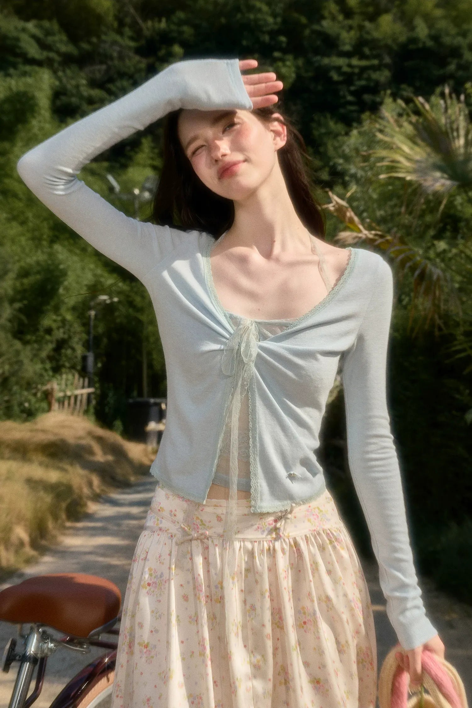 Skin-Feel Lace Cardigan
