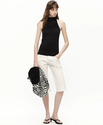 Modal Halter High Neck Tank