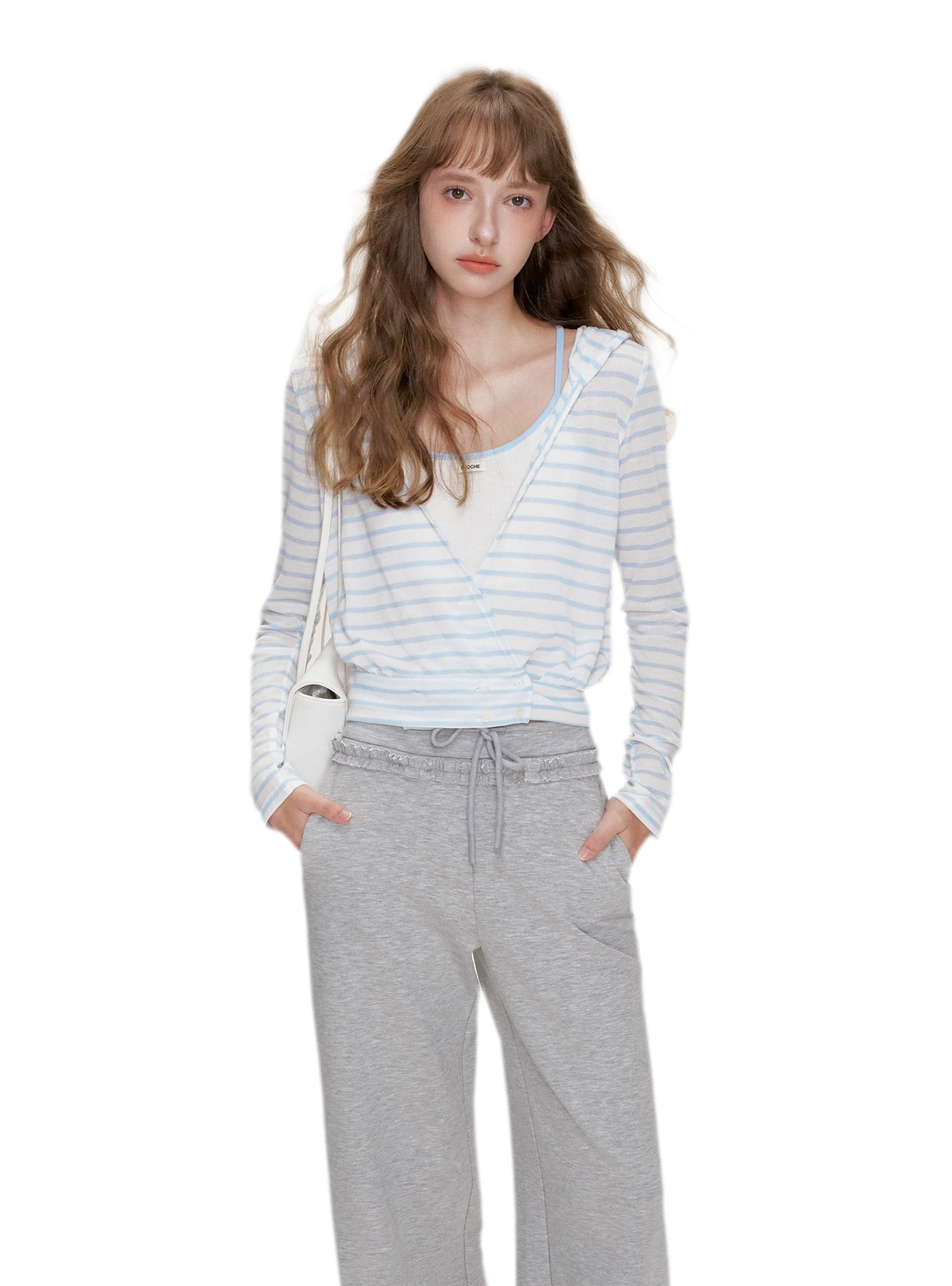 Wrap V-Neck Knitwear Set