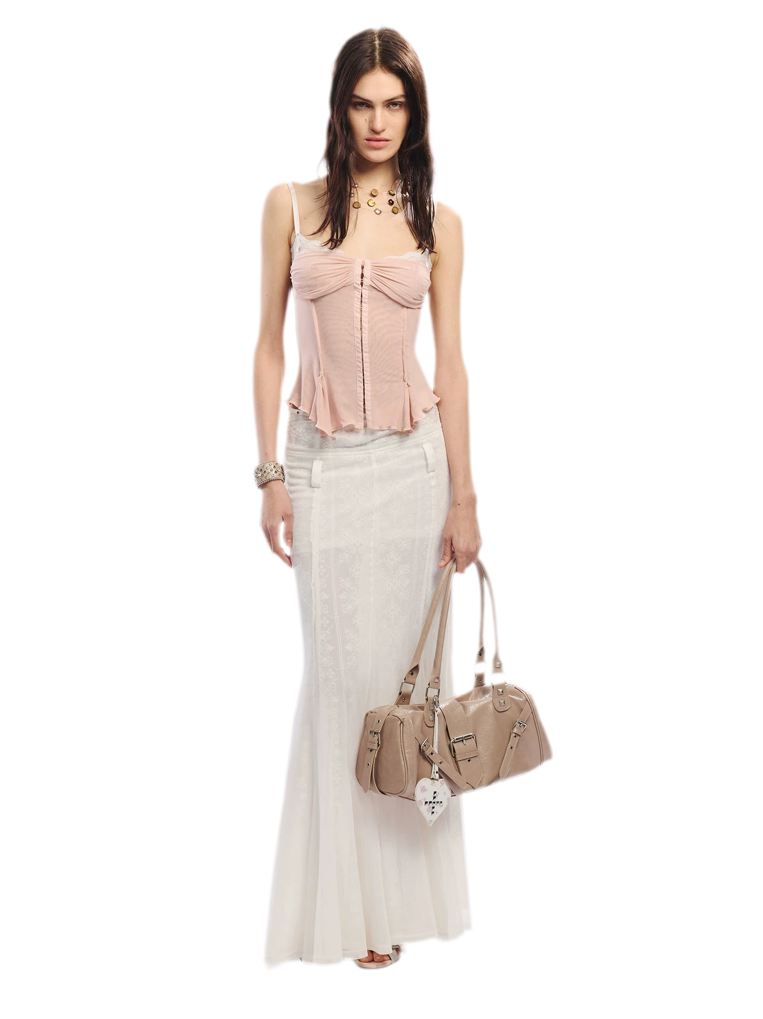 Original Lace Splicing Mesh Camisole