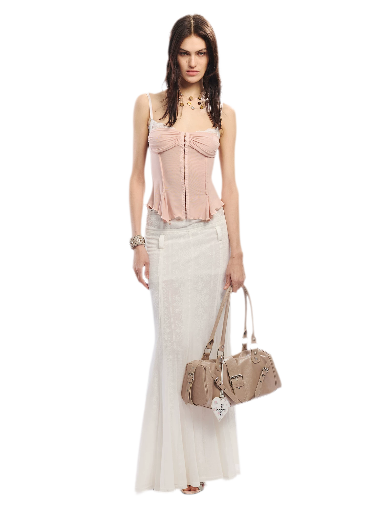 Original Lace Splicing Mesh Camisole