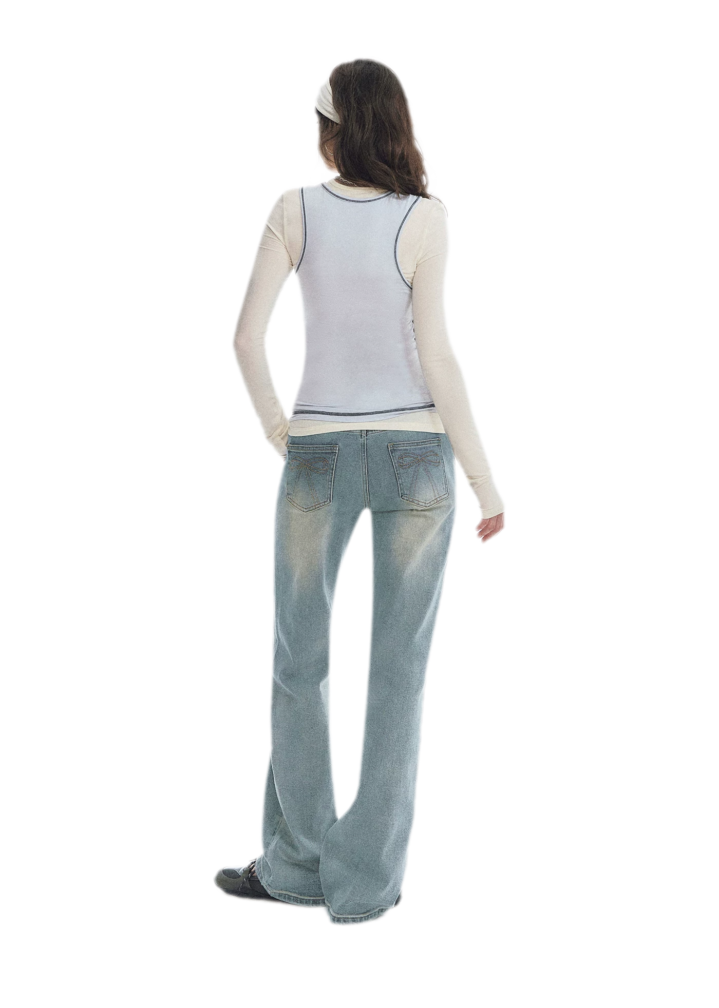 Contrast Trim Layered T-Shirt