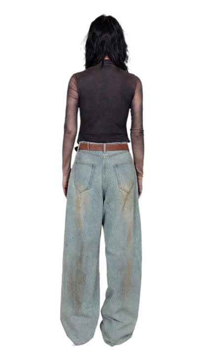 Gradient Eclipse Mesh Turtleneck