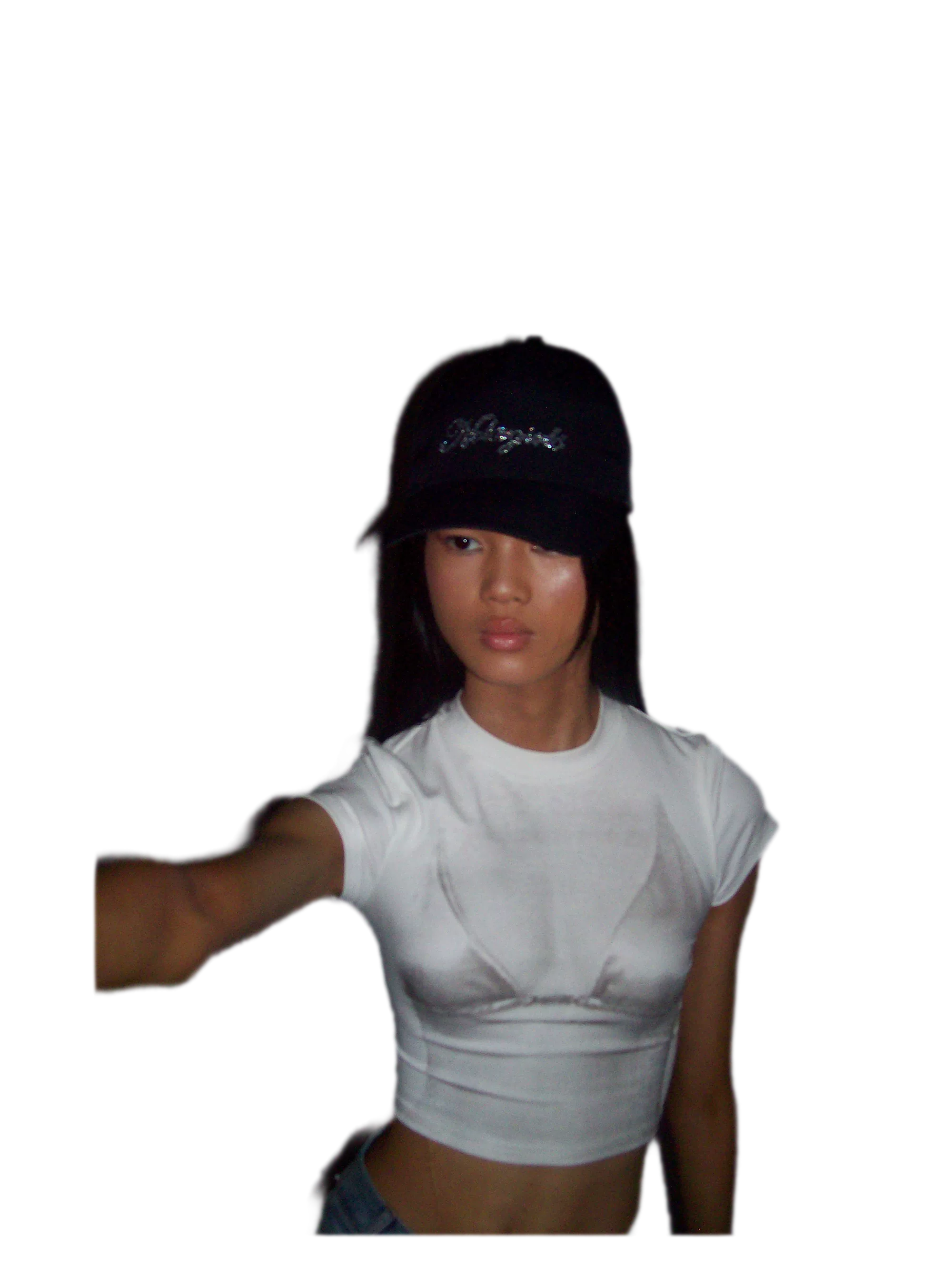 Crystal Silk Rhinestone Cap