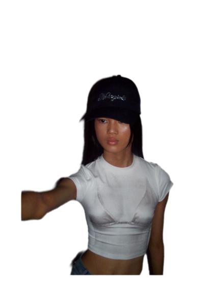 Crystal Silk Rhinestone Cap