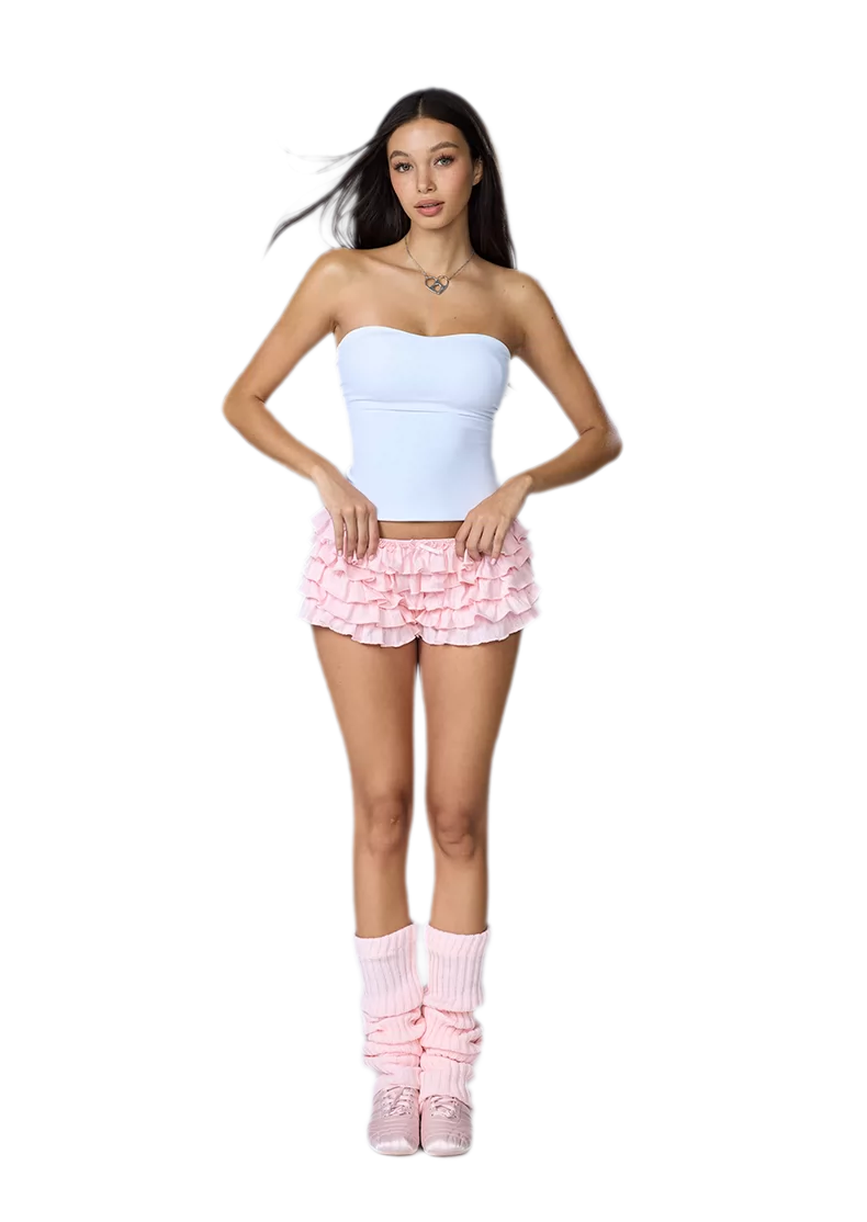 Ballet Layered Ruffle Shorts