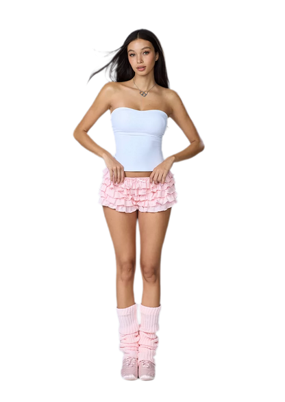Ballet Layered Ruffle Shorts