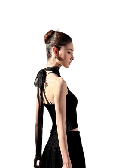 Halter Neck Bow Top