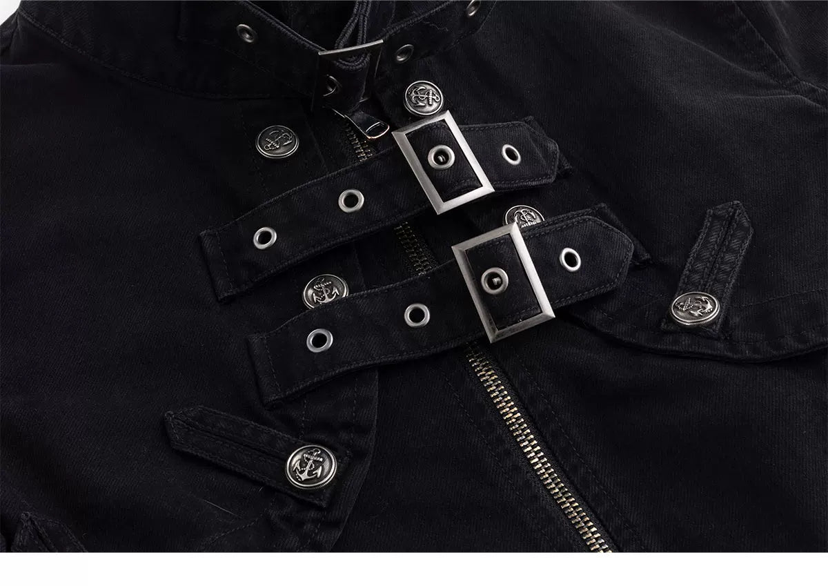 Detachable Washed Short Jacket