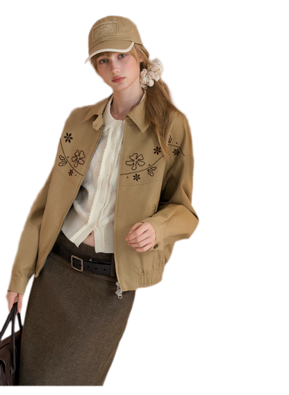 Embroidered Vintage Workwear Jacket