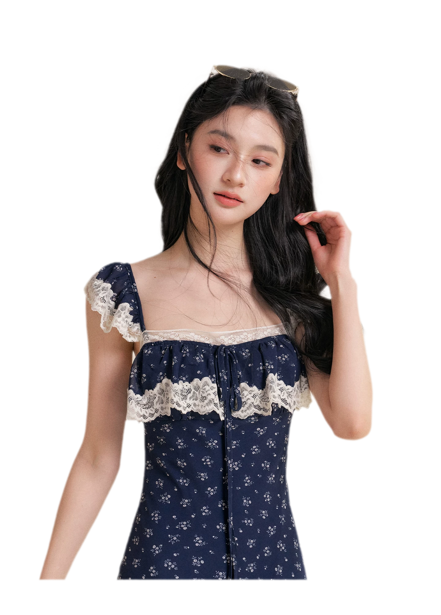 Lace Floral Camisole Dress
