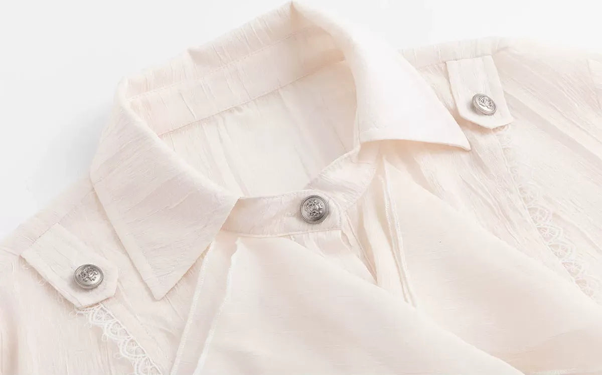 Gothic Ruffled Chiffon Shirt