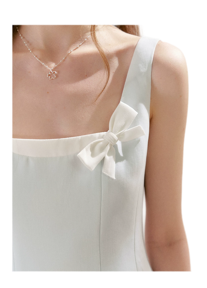 Bow Detail Short A-Line Dress