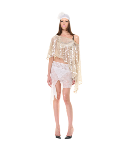 Shimmering Asymmetric Cover-Up