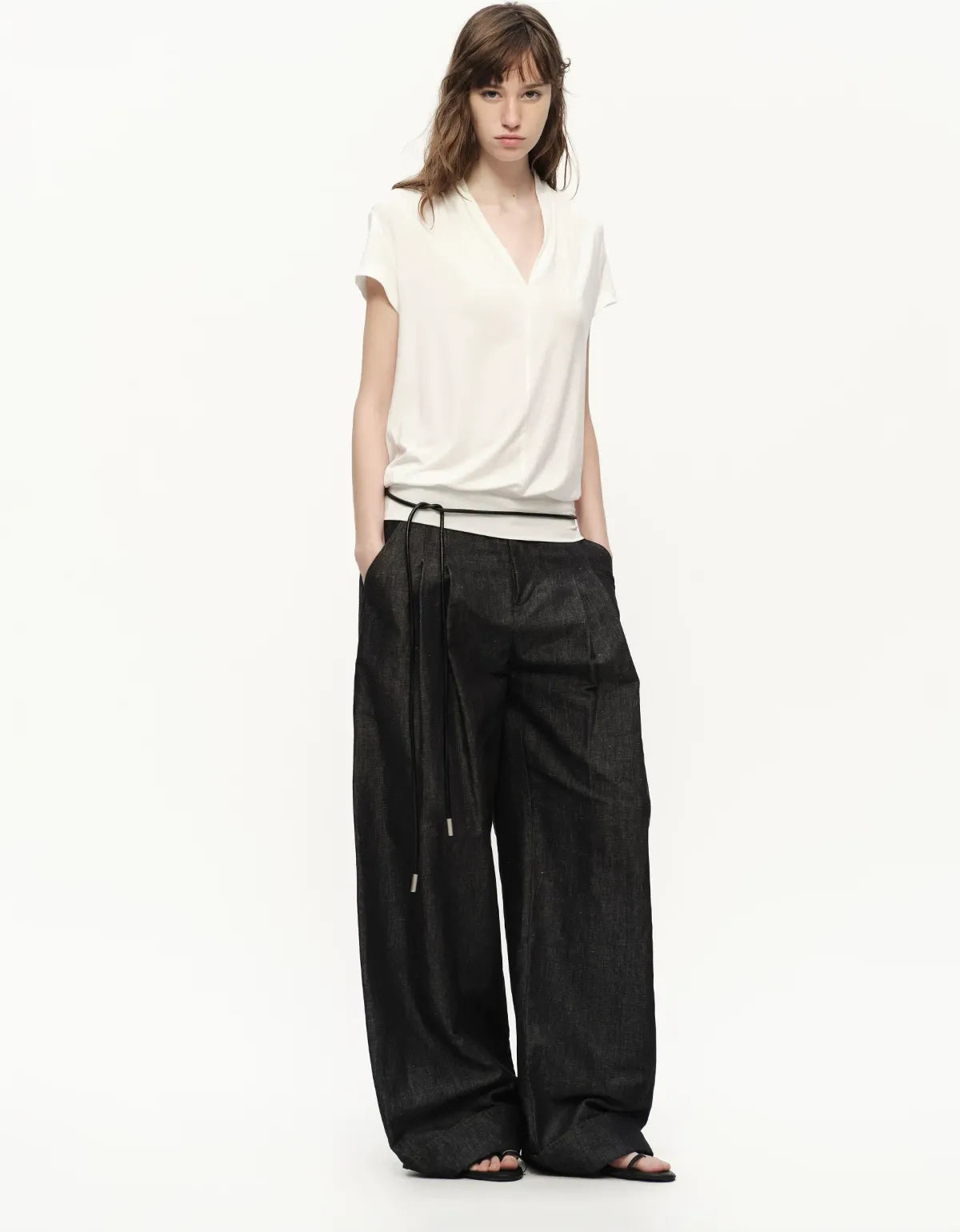 Lyocell V-Neck Tee