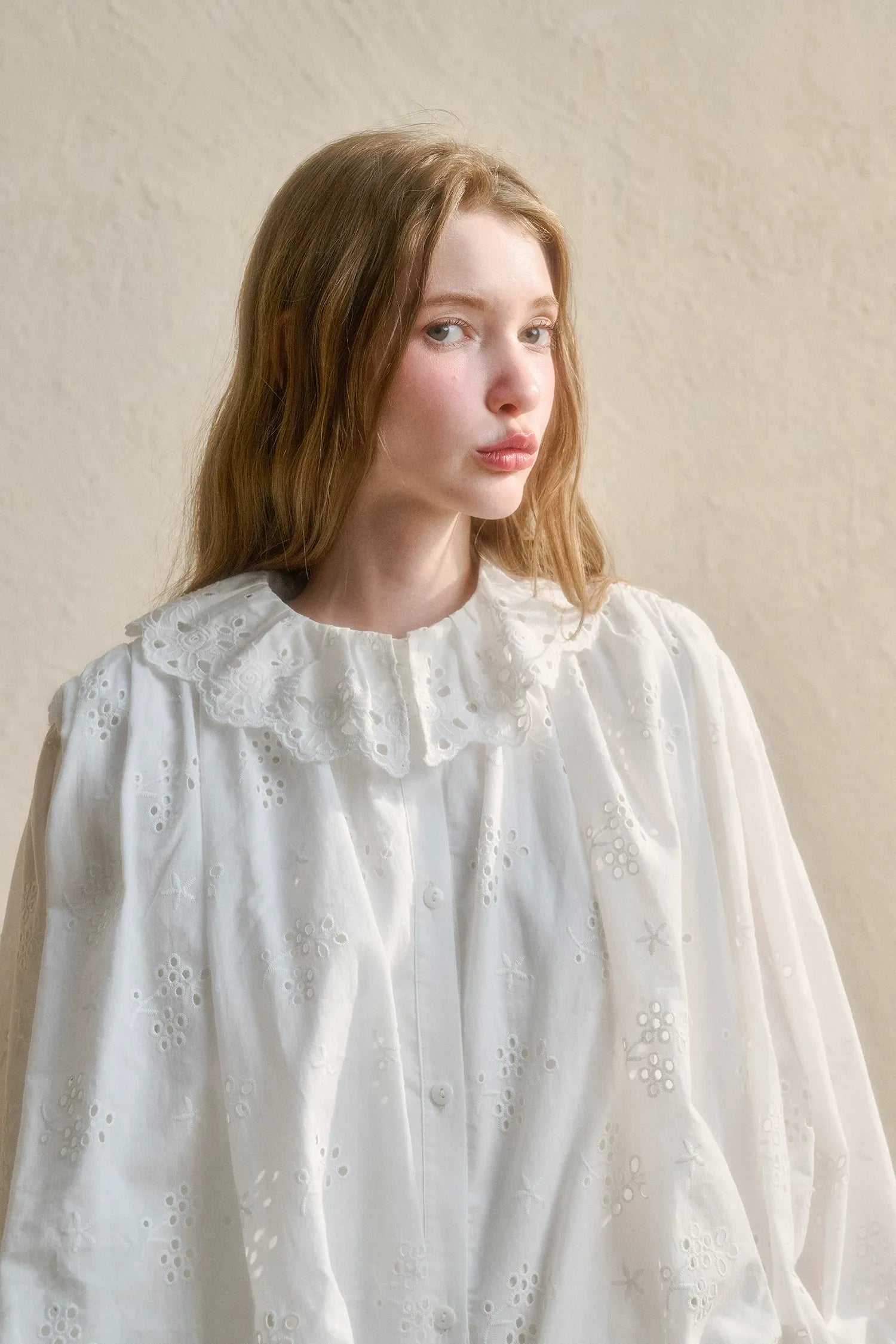 Embroidered Jacquard Shirt Dress