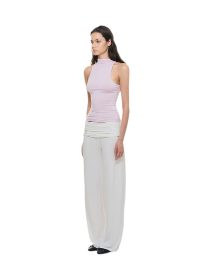 Knitted Semi-High Neck Vest
