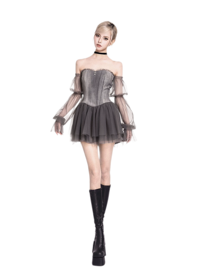 Tie-Dye Corset Tutu Dress