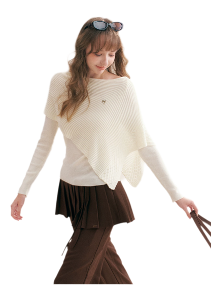 Pantalon plissé drapé à jambes larges