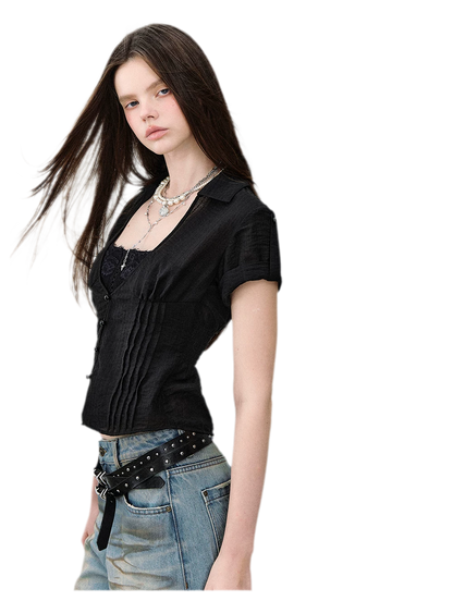 Lace Layered Shirt