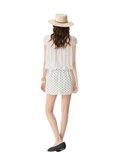 French Puff Short Blouse