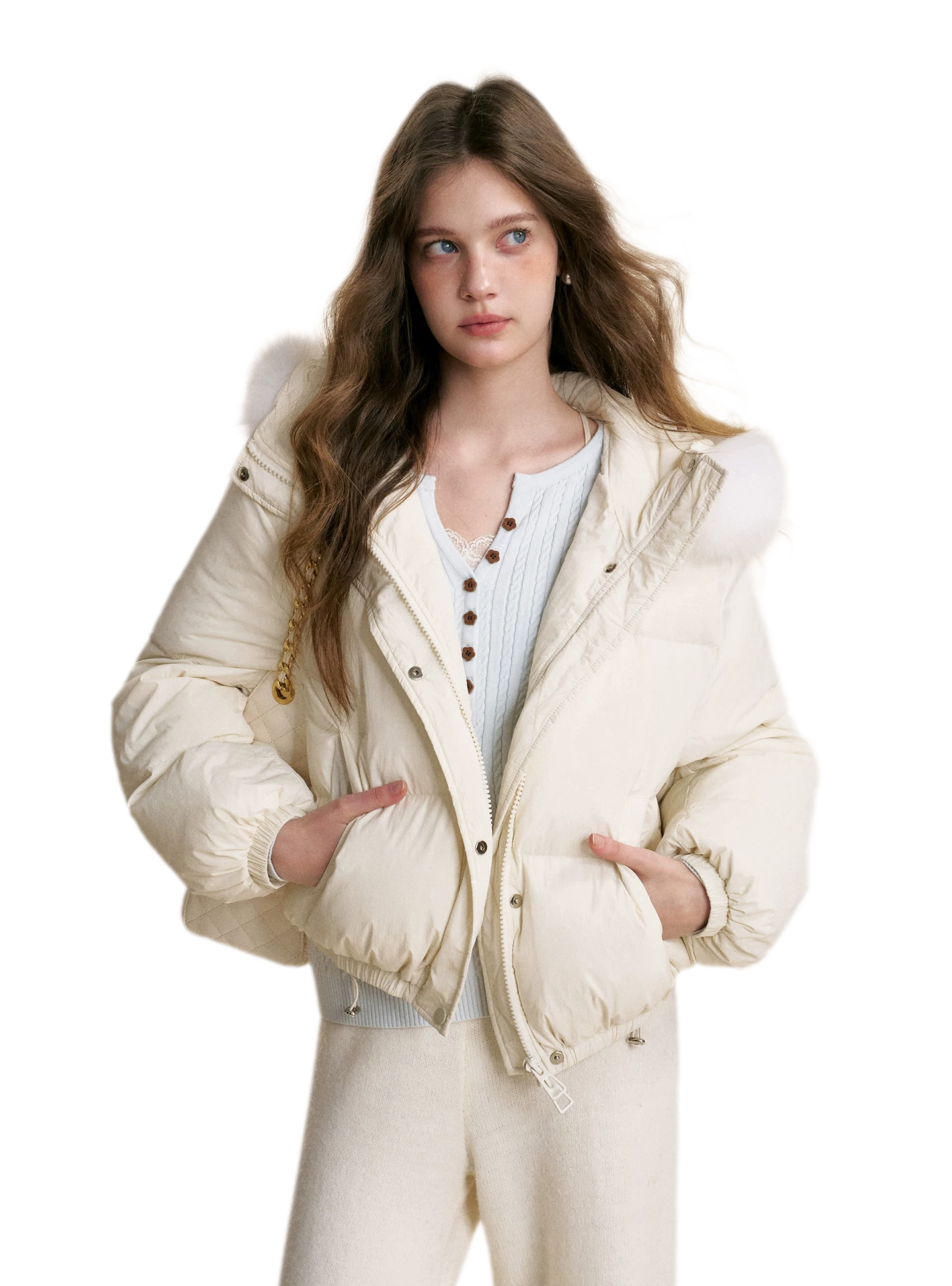 Puffer Hooded Down Jacket