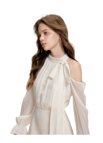 Moonlight Satin Halter Dress