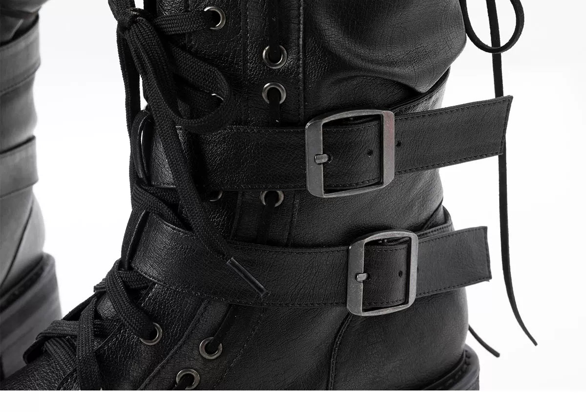 Punk Foldover Platform Boots