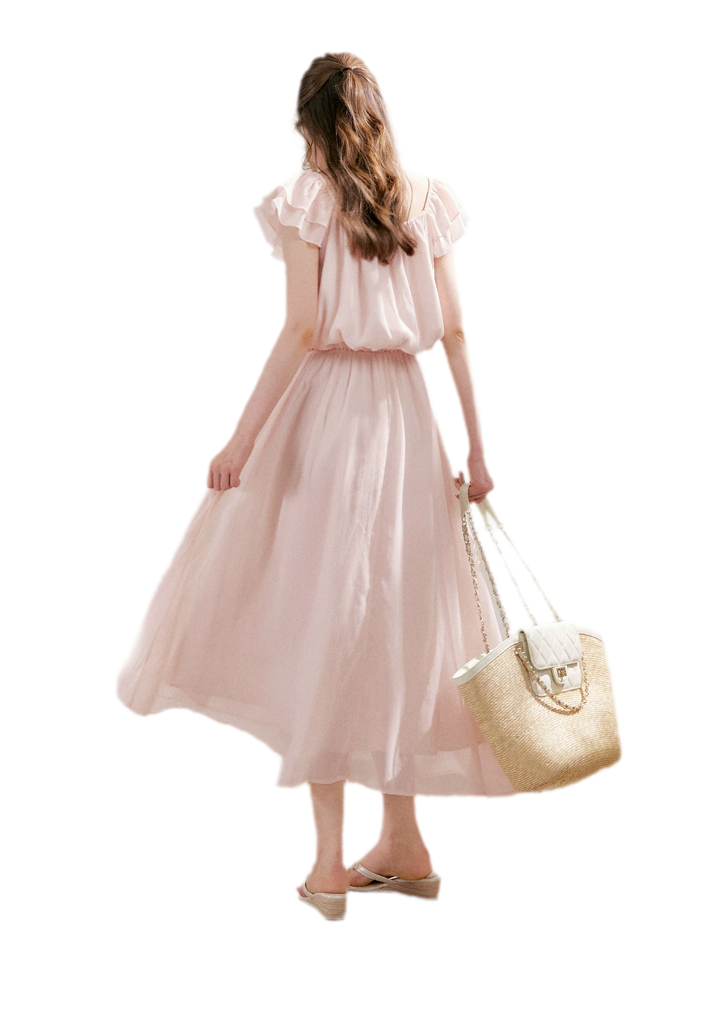 Flower Appliqué Dress