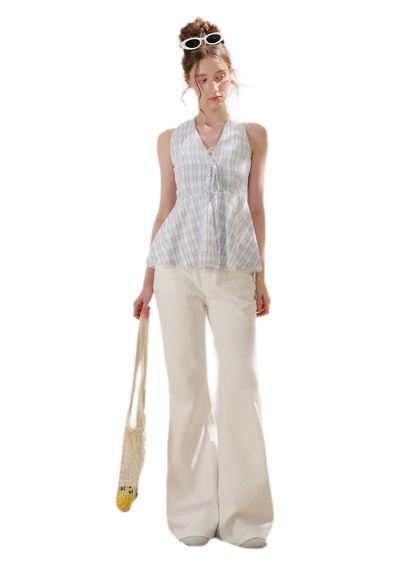 Embroidered Flared Jeans