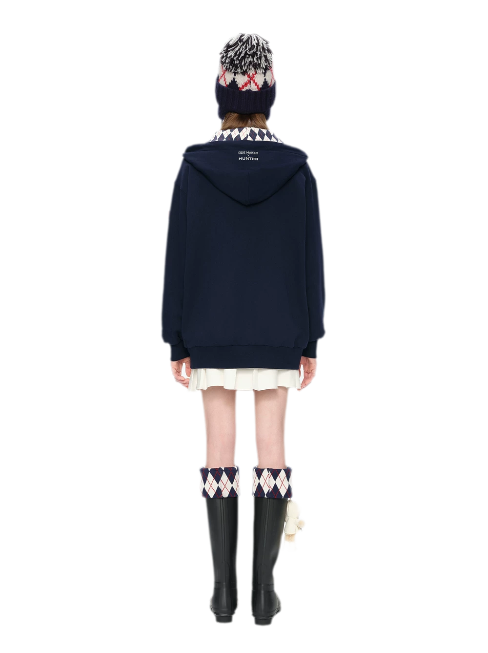Áo hoodie oversized khóa kéo lót nỉ